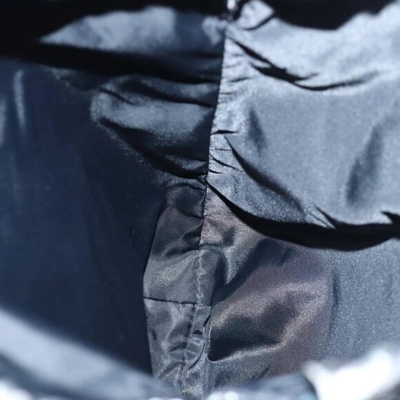 BURBERRY Nova Check Blue Label Drawstring Bag Pouch Nylon Navy Auth - Picture 14 of 16